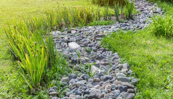River Rock Garden Installation in Costa Mesa